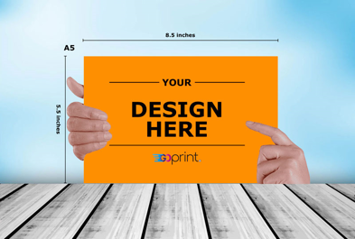 Customize A5 (8.5in x 5.5in) & Order Online Now