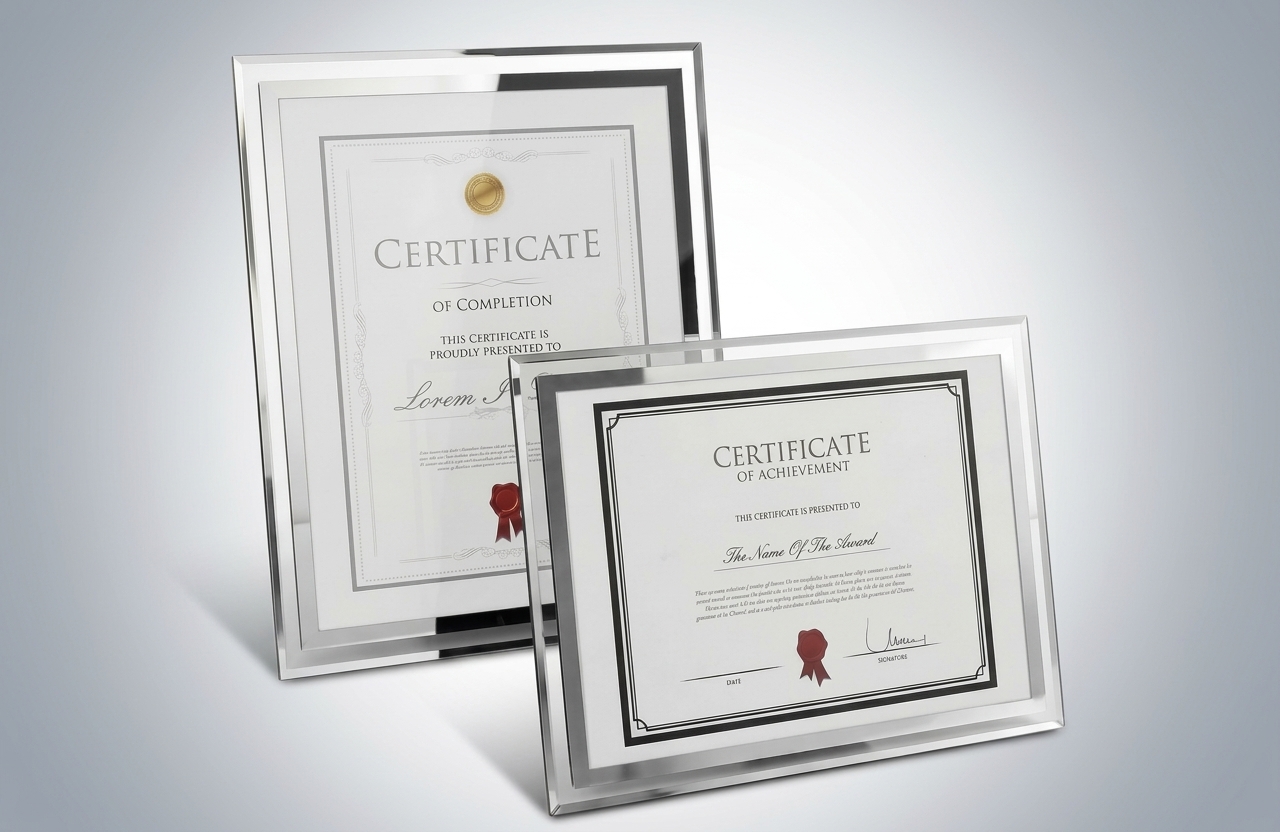 Certificate Frames (Glass)